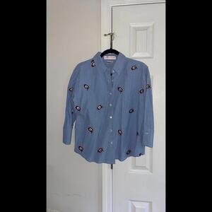 Casey Coleman Women’s Georgia Bulldogs Chambray Shirt M